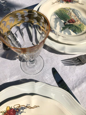 Edles italienisches Naturleinen