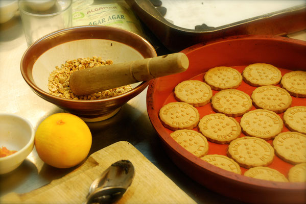 Preparando el pastel