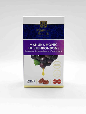 Hustenbonbon Manuka und Schwarze Johannisbeere MGO 400+ (Manuka Health New Zealand))