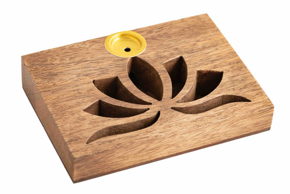 Rückflusshalter für Räucherkegel Lotus