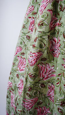 Made of hand-blocked, pure Cotton fabric - an artisan craftmanship no machine can ever imitate.