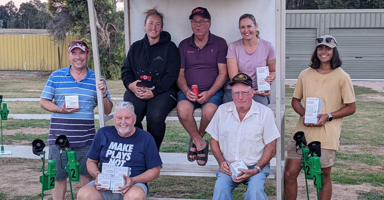 Standing L ~ R:  Rod Green, Jo-Anne Ford, Darren Saunders, Kim Thompson, Matt Motha. Sitting L ~ R:  Phil Matthews, Keith Brown.