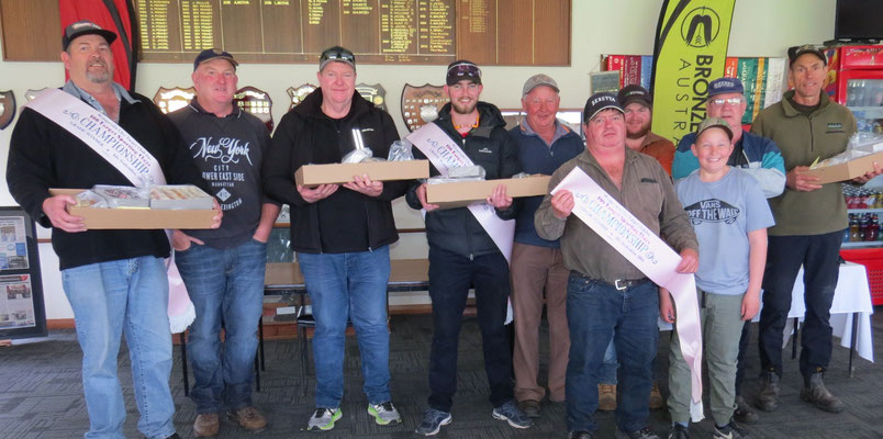 2019 09 08 Russell Barnes, Marty Seymour, Peter Brown, Mitch Parker, Trevor Beach, Alan Seccull, Brodie Seccull, Hunter Irvine, Ron Miller, Simon Hore.