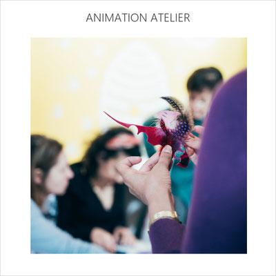 AnaGold anime un atelier de création au Maïf Social Club sous le patronage de la start up Worlmadestories (fév 2020)
