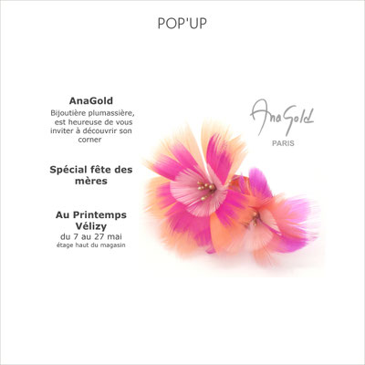 AnaGold, partenaire du magasin Printemps Vélizy, expose dans son corner installé au sein du magasin pour la fête des mères