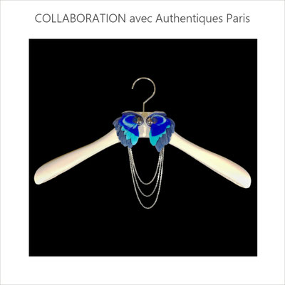 Collaboration avec la maison Authentiques Paris pour la création d'un bijou de cintre amovible (septembre 2021)