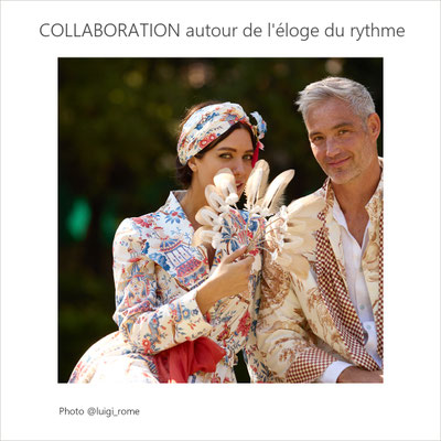 Collaboration avec l'éditeur de tissu Charles Burger, Guylène Garcia tapissière haute couture, Isabelle Anselot, créatrice de manteaux d'intérieur et l'Agence Céline Kowalski, gardienne de l'art de vivre à la française (sept 2021)