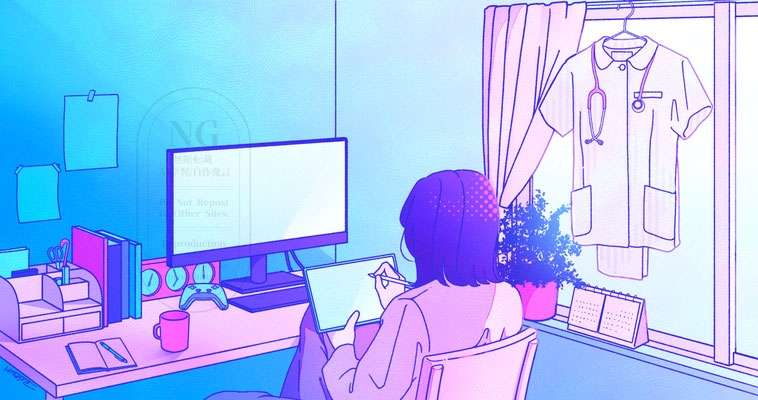 シティポップ風イラスト／広告イラスト