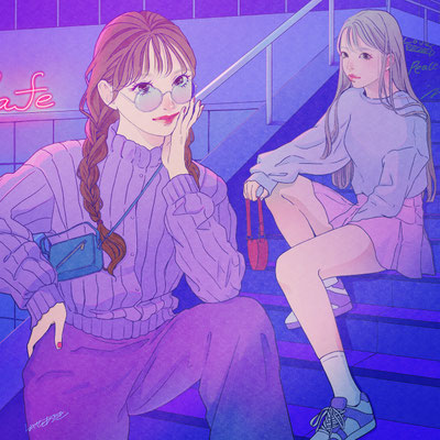 シティポップ風イラスト／広告イラスト