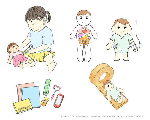 WEBメディア・ナース専科(2022年)記事「プレパレーション」の挿絵