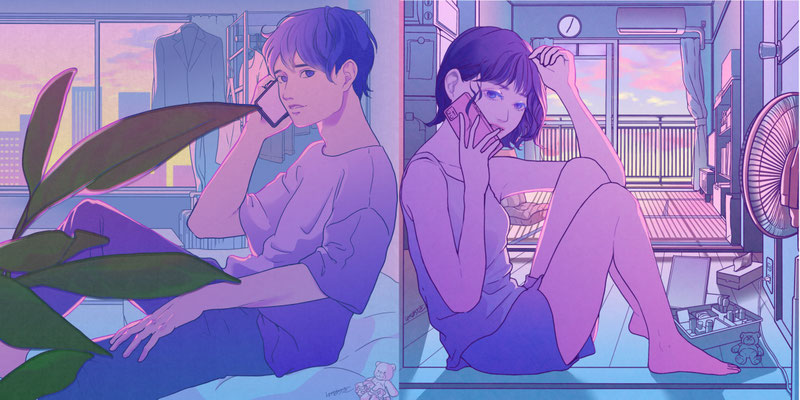 シティポップ風イラスト／広告イラスト