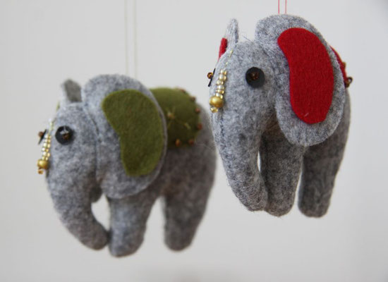 Elefant zum hängen, 8 cm, Stück 3,50€, zzgl. Versand
