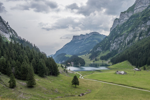 Blick zurück auf den Seealp See