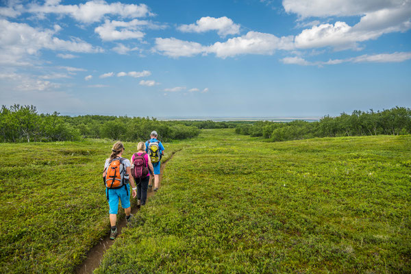 Wanderung im Asbyrgi Nationalpark