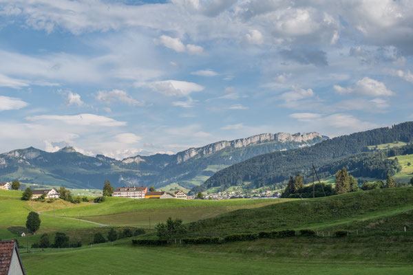 Blick vom Camp auf den Hohen Kasten