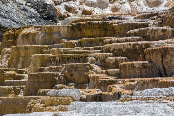 Sinterterrassen in Mammoth Hot Springs