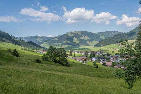 Ausblick vom Übernachtungsplatz über Unteriberg