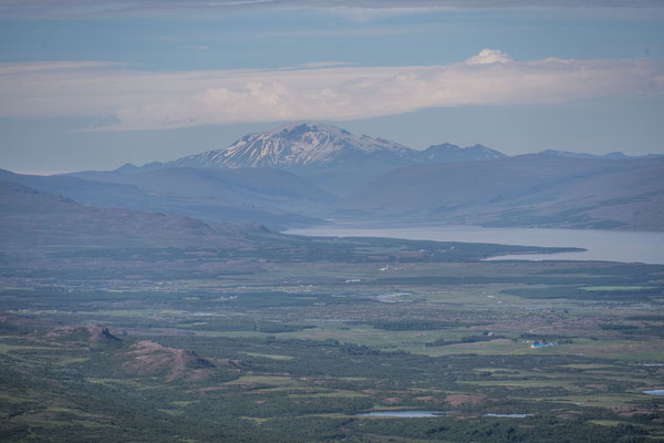 Aussicht hinunter auf Egilsstaðir 