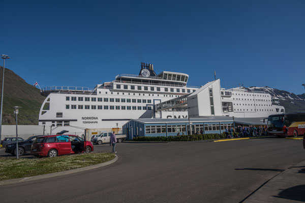Ankunft in Seyðisfjörður
