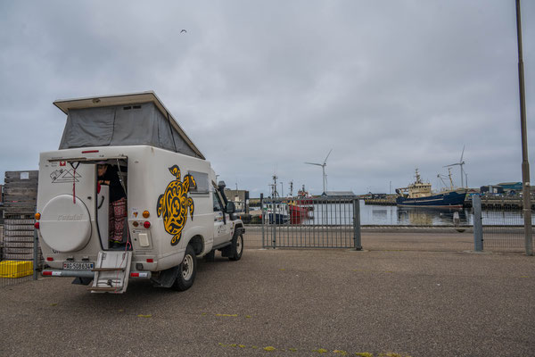 Camp am Hafen von Hvide Sande (DK)