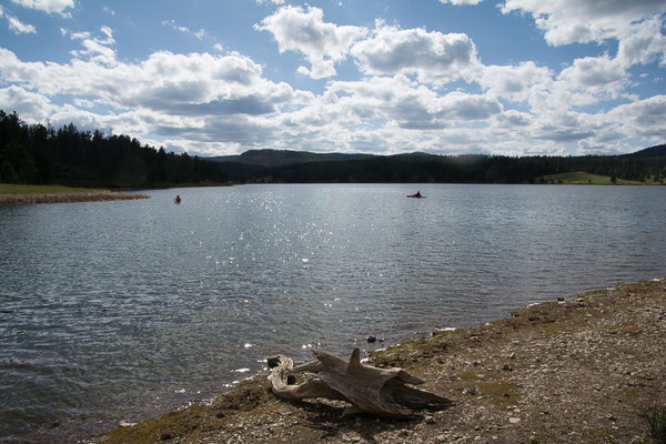 Aussicht von unserem Camp am See