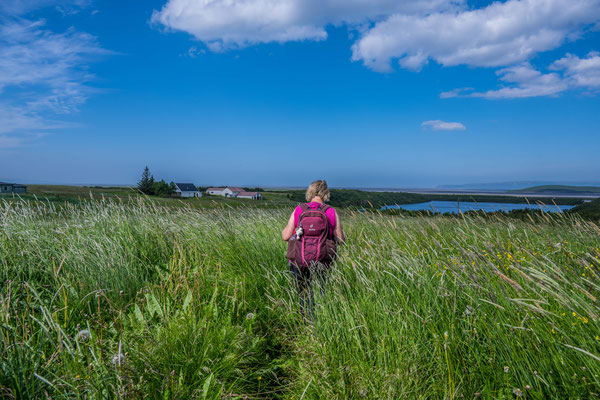 Wanderung im Asbyrgi Nationalpark