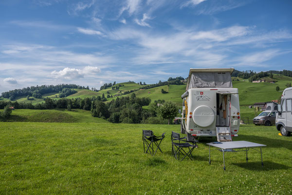 Schon wieder beim Bauern zum Übernachten