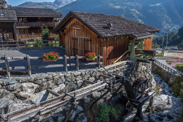 Wasserbetrieben Säge in Grimentz