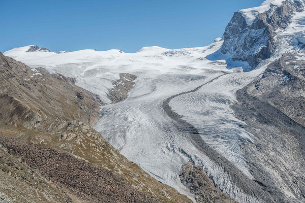 Gornergletscher vom Gornergrat aus