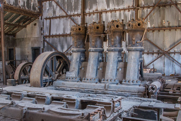 Gute alte Sulzer Motoren sorgten für Strom