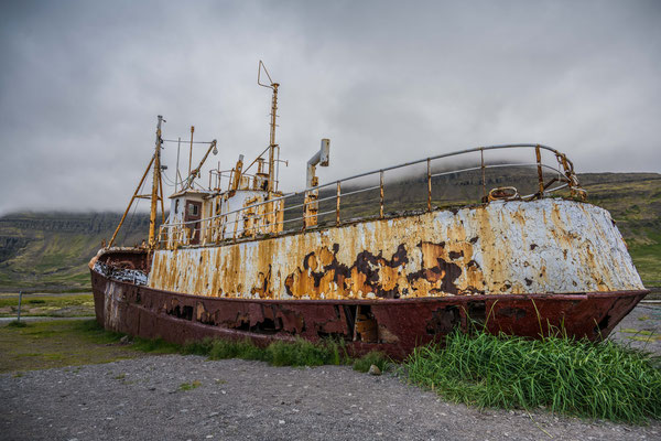 Übernachtung bei Wrack der Garðar