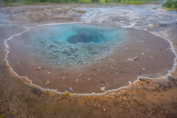 Heisse Quellen beim Strokkur Geysir
