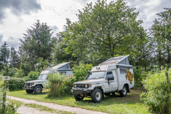 Camping bei Hirthals, gemeinsam mit Ueli und Rita