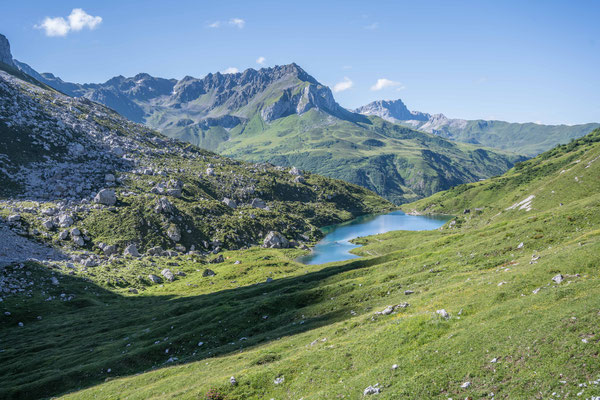 Blick zurück auf den Partnunsee