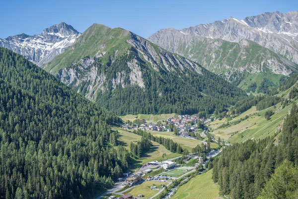 Blick auf Samnaun