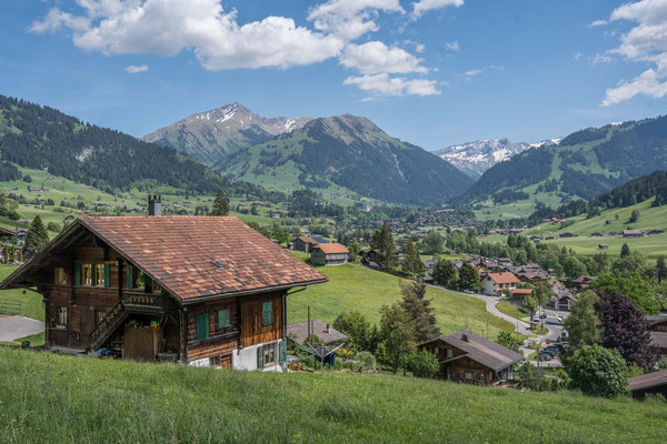 Blick zurück auf Gstaad