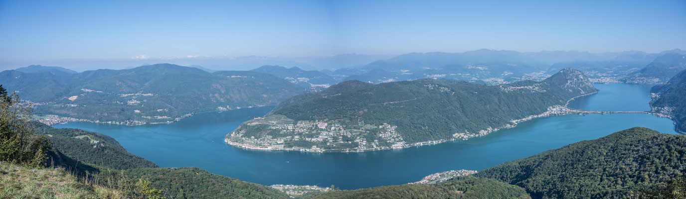 Aussicht auf Lugano vom Monte San Giorgio