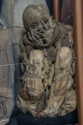 Mumien von der Laguna de los Condores (Museum Leymebamba)