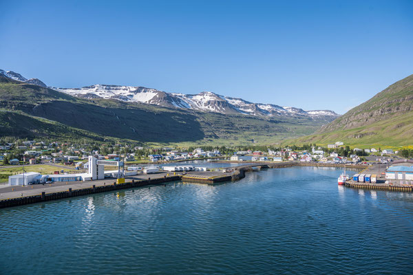 Ankunft in Seyðisfjörður