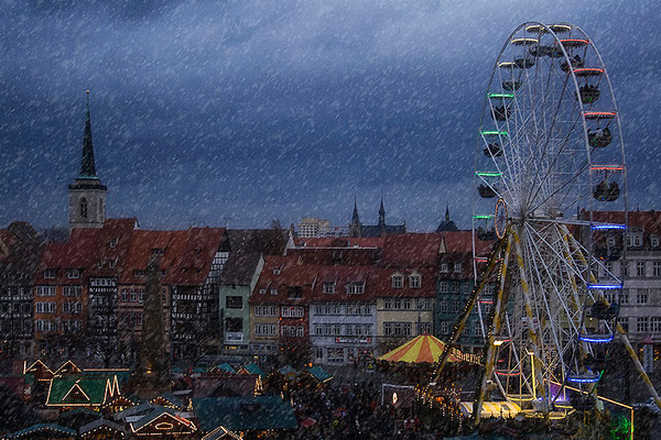 Schneetreiben / Erfurt - © Helga Jaramillo Arenas - Fotografie und Poesie / Dezember 2013