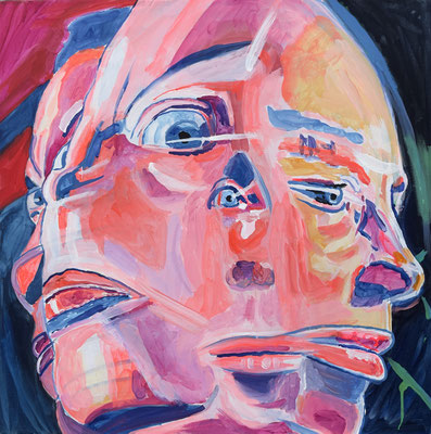 Ohne Titel, Acryl auf Leinwand, 60 x 60 cm, 2021
