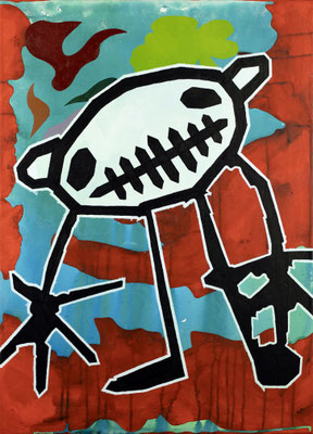 Desolatio, Mischtechnik auf Leinwand, 60 x 50 cm, 2024
