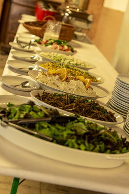 Das Salat Buffet ist bereit