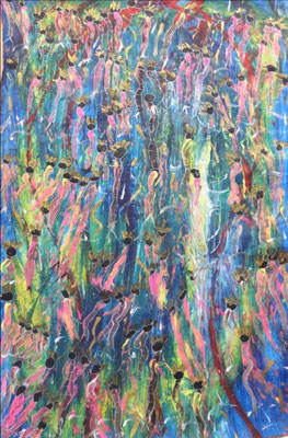 Ohne Titel, 102.5 x 69 cm, Mischtechnik, 2019
