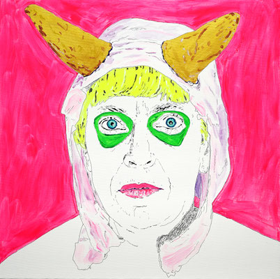 Ohne Titel, Acryl auf Leinwand, 70 x 70 cm, 2024