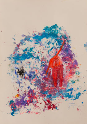 Ohne Titel, Acryl , 42 x 30 cm, 2021