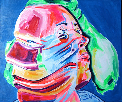 II, Vinyl auf Leinwand, 50 x 60 cm, 2021