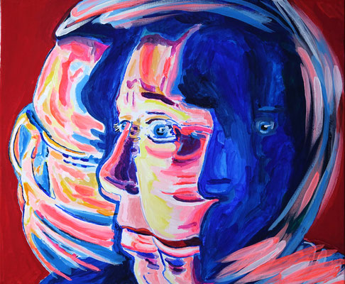 III, Vinyl auf Leinwand, 50 x 60 cm, 2021