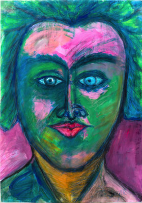 Ohne Titel, Mischtechnik, 100 x 70 cm, 2020