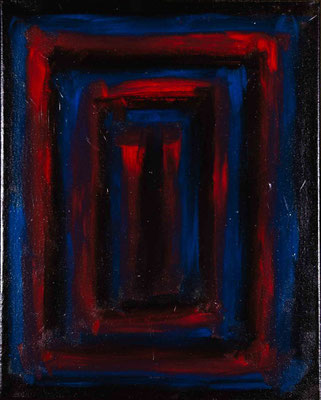 Ohne Titel, Hochglanzlack auf Leinwand, 50 x 40 cm, 2024